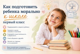 Как подготовить ребенка к первому классу морально: советы педагога-психолога